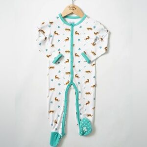 NWT 2T Bubble Baby Bengal Snap Footie